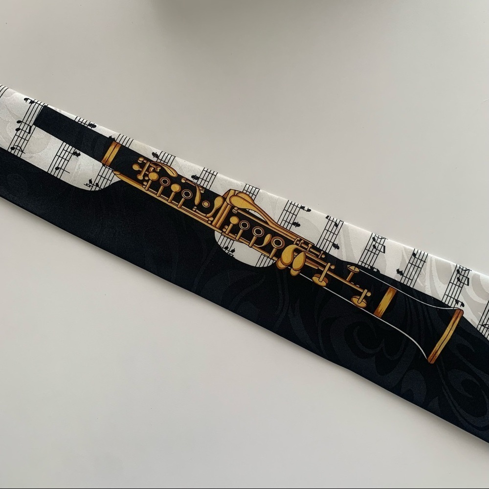Clarinet Sheet Music Neck Tie - Picture 2 of 5